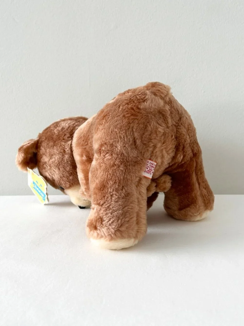 Vintage 1977 DAKIN Nature Babies Brown Bear Mama & Baby Plush Set Stuffed Toy